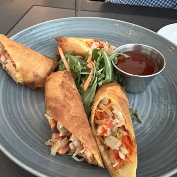 Schooners Monterey - Lobster Spring Roll - Seafood Near Me - Monterey, California Schooners Monterey - Lobster Spring Roll - Seafood Near Me - Monterey, California