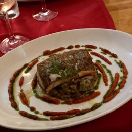 Hake with mushroom risotto and that amazing sun dried tomato pesto! Hake with mushroom risotto and that amazing sun dried tomato pesto!