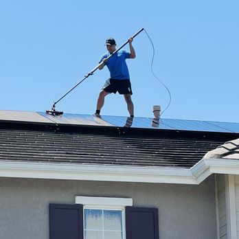 Sunbeams And Suds - Samuel from Sunbeams and Suds cleaning our Solar Panels - Solar Panel Cleaning Near Me Sunbeams And Suds - Samuel from Sunbeams and Suds cleaning our Solar Panels - Solar Panel Cleaning Near Me