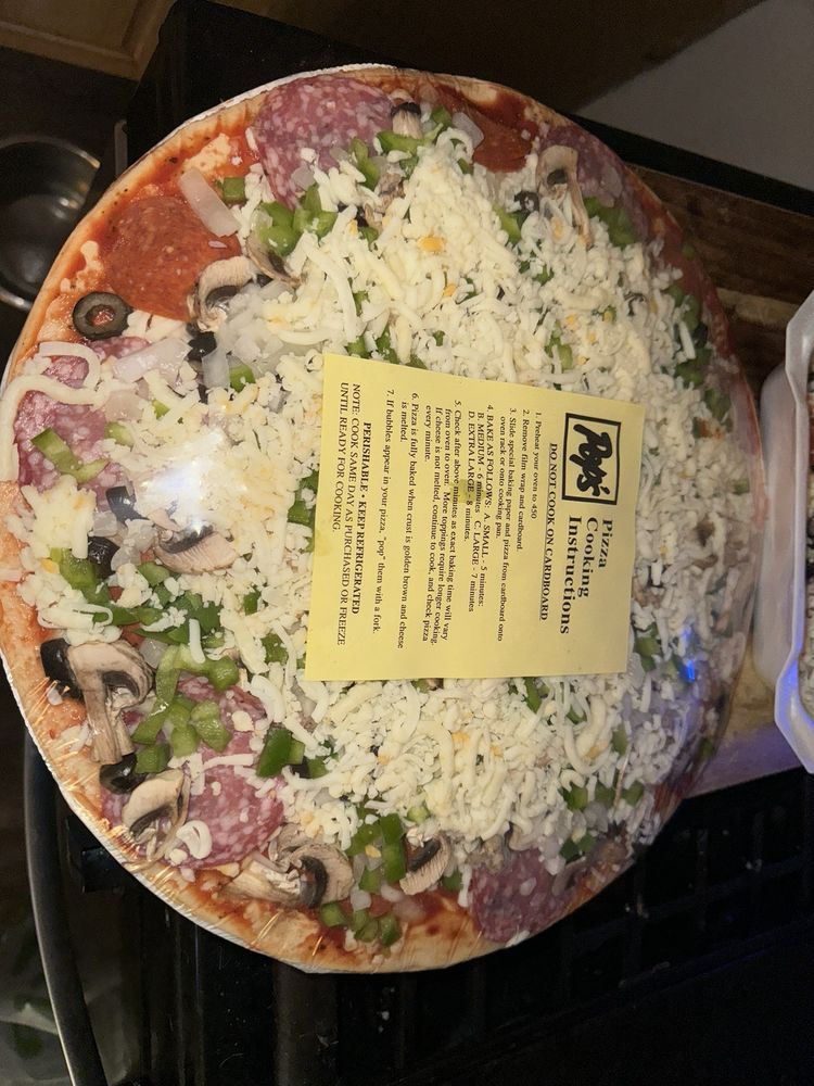 Pop's U Bake Pizza Logo