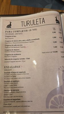 Menu photo 1 Restaurante Turuleta Triana Seville, SE