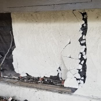 Tony's Handyman Service - Damage stucco and studs due to car crash. - Handyman Near Me Tony's Handyman Service - Damage stucco and studs due to car crash. - Handyman Near Me