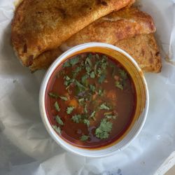 Quesabirrias and consomé