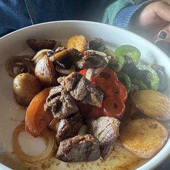 Jibek Jolu - Kyrgyz classic here! Lamb with roasted potatoes and veggies ! Delicious! - Russian Near Me - Glenview, Illinois