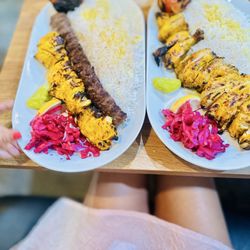 Cornish Hen Kabob, Soltani Barg, Koobide Skewer