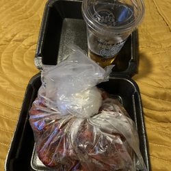 Willie's Grill & Icehouse - My leftover crawfish and beer smh