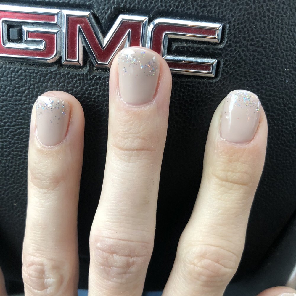 Nail Queen - Gel polish I wanted more nude that pink like the picture but they were spot on with the sparkles! $24 - Nail Salons Near Me - Canton, Georgia Nail Queen - Gel polish I wanted more nude that pink like the picture but they were spot on with the sparkles! $24 - Nail Salons Near Me - Canton, Georgia