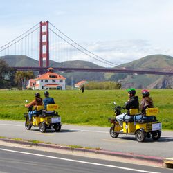 Electric Tour Company - GPS guided scooter rentals on the way to Golden Gate bridge