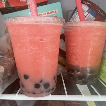 Mopho - Watermelon basil boba tea - refreezing for later - Vietnamese Near Me - New Orleans, Louisiana Mopho - Watermelon basil boba tea - refreezing for later - Vietnamese Near Me - New Orleans, Louisiana