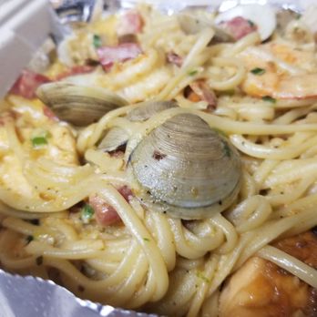 Garlic City Cafe - Seafood linguine to go - American Near Me - Gilroy, California