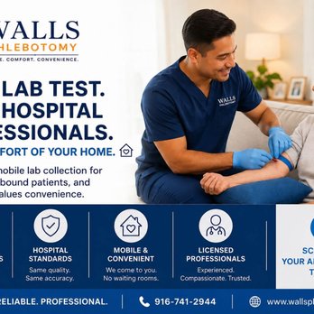 Walls Phlebotomy - Laboratory Testing Near Me - Roseville, California Walls Phlebotomy - Laboratory Testing Near Me - Roseville, California