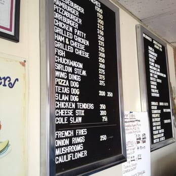 Orr's Drive In - a menu on the wall - Cafes Near Me - Byesville, Ohio