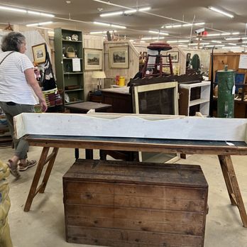 Stone House Antique Center - loved this old trunk - Antiques Near Me - Chester, Vermont