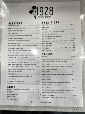 Menu photo 8 1928 Cuban Bistro - St. Johns  Saint Johns, FL