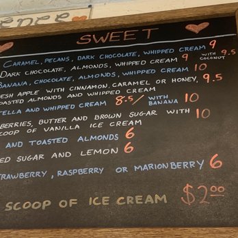 J'aime Les Crêpes - Sweet menu - Coffee & Tea Near Me - Kingston, Washington J'aime Les Crêpes - Sweet menu - Coffee & Tea Near Me - Kingston, Washington