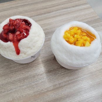 Frostails - Strawberry bingsu and mango bingsu - Shaved Snow Near Me - Gilbert, Arizona Frostails - Strawberry bingsu and mango bingsu - Shaved Snow Near Me - Gilbert, Arizona