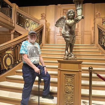 Titanic - The Exhibition - My husband on THE stairs - Museums Near Me - Charlotte, North Carolina Titanic - The Exhibition - My husband on THE stairs - Museums Near Me - Charlotte, North Carolina
