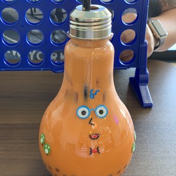 Mr Tea - Thai iced tea with boba and mango popping boba - Bubble Tea Near Me - Las Vegas, Nevada Mr Tea - Thai iced tea with boba and mango popping boba - Bubble Tea Near Me - Las Vegas, Nevada