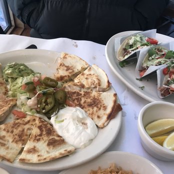 Lauriol Plaza - Shrimp and Crap quesadillas with brisket tacos - Mexican Near Me - Washington, DC, District of Columbia Lauriol Plaza - Shrimp and Crap quesadillas with brisket tacos - Mexican Near Me - Washington, DC, District of Columbia