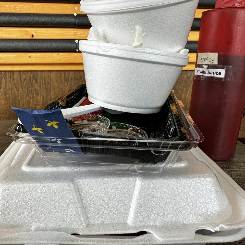 This is my bento box Dine in containers, I ate in my meal in 20 minutes , sadly will go straight to the landfill for several years. This is my bento box Dine in containers, I ate in my meal in 20 minutes , sadly will go straight to the landfill for several years.