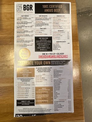 Menu photo 1 BGR Burgers Grilled Right Bloomfield, NJ Menu photo 1 BGR Burgers Grilled Right Bloomfield, NJ