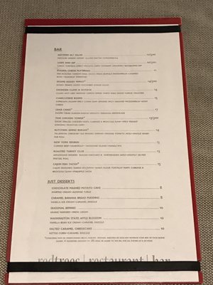 Menu photo 4 Redtrees Restaurant + Bar Seattle, WA