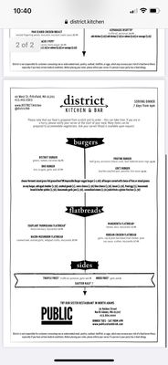 Menu photo 8 District Kitchen & Bar Pittsfield, MA Menu photo 8 District Kitchen & Bar Pittsfield, MA