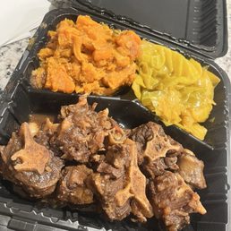 Oxtail, Candied Yams Curry Cabbage Oxtail, Candied Yams Curry Cabbage