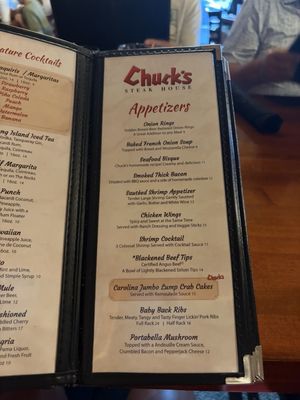Menu photo 1 Chuck’s Steak House Myrtle Beach, SC Menu photo 1 Chuck’s Steak House Myrtle Beach, SC