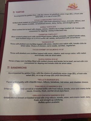 Menu photo 2 The Belle's Bistro Belle Plaine, MN Menu photo 2 The Belle's Bistro Belle Plaine, MN