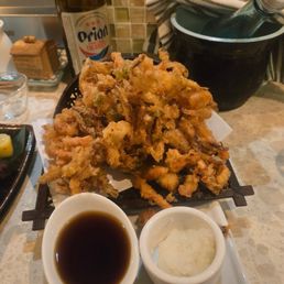Seafood and vegetable kakiage Seafood and vegetable kakiage