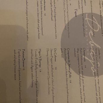 Debajo Tapas ABQ - Menu. Sorry sideways so you can zoom - Spanish Near Me - Albuquerque, New Mexico