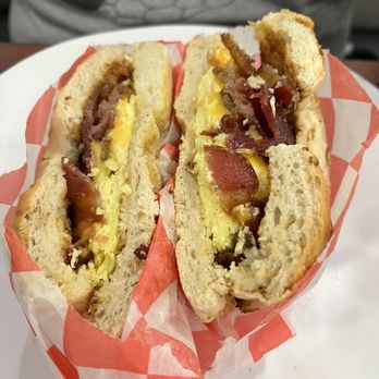 Bagel King - Bacon egg and cheese sandwich - Bagels Near Me - Casselberry, Florida