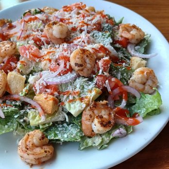 BRU Burger Bar - Brownsburg - Perfect Siracha Caeser Salad with shrimp. - Burgers Near Me - Brownsburg, Indiana