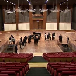 Auditorium della RAI - Interno durante le preparazioni