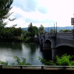 Soldiers and Sailors Civil War Monument - View of Allegheny River from park