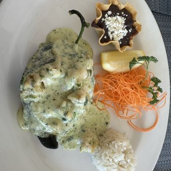 Fisherman's Landing - Shrimp Stuffed Pablano Pepper - Seafood Near Me - Cabo San Lucas, BCS