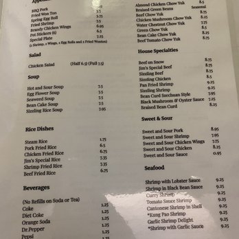 Jim's Restaurant - Menu May 2020 - Chinese Near Me - Fresno, California