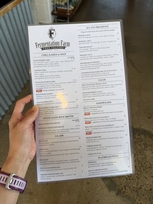 Menu photo 1 Fermentation Farm Costa Mesa, CA