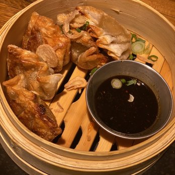 Linger - Pork Potstickers, sauce was SO GOOD! - Asian Fusion Near Me - Denver, Colorado