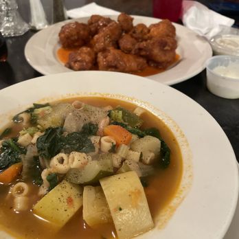Bella Mia - Pasta Fagule was hot. Not as seasoned as I would like. Not used to the large vegi pieces so I had to cut them up in the soup, but I liked it - Pizza Near Me - Bordentown, New Jersey