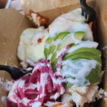 Crearee - Chilaquiles with added chorizo - Mexican Near Me - Bishop, California