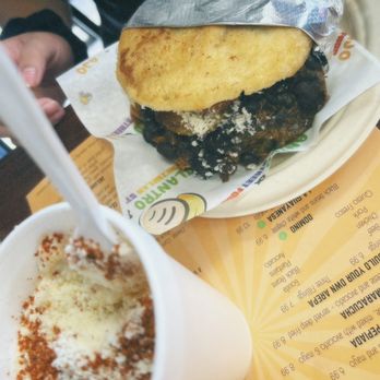 Cilantro & Ajo - Arepa Pabellon & cheese corn - Venezuelan Near Me - Pittsburgh, Pennsylvania