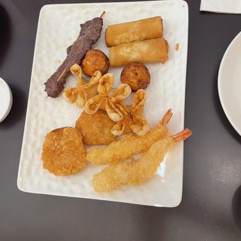 Makoto - Thai spring rolls, takoyaki, crab rangoon, shrimp tempura, and sweet potato tempura. - Sushi Bars Near Me - Avenel, New Jersey Makoto - Thai spring rolls, takoyaki, crab rangoon, shrimp tempura, and sweet potato tempura. - Sushi Bars Near Me - Avenel, New Jersey