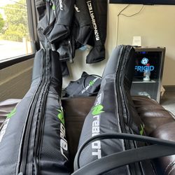 Frigid CryoTherapy and Recovery Spa - Leg compression to break up my built up lactic acid after my workouts!