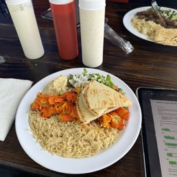 Chicken plate and gyro plate Chicken plate and gyro plate