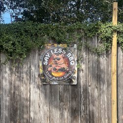 Sayless BBQ - Outside sign