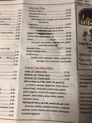 Menu photo 2 Rizzo Brothers Rock Hill, SC