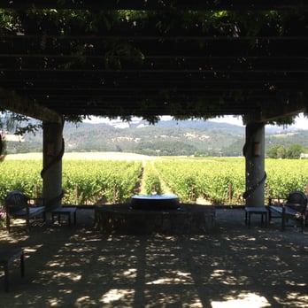 Heitz Cellar - Outside shady sitting area - Wineries Near Me - St. Helena, California Heitz Cellar - Outside shady sitting area - Wineries Near Me - St. Helena, California
