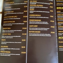 Royal India Cuisine - Menu